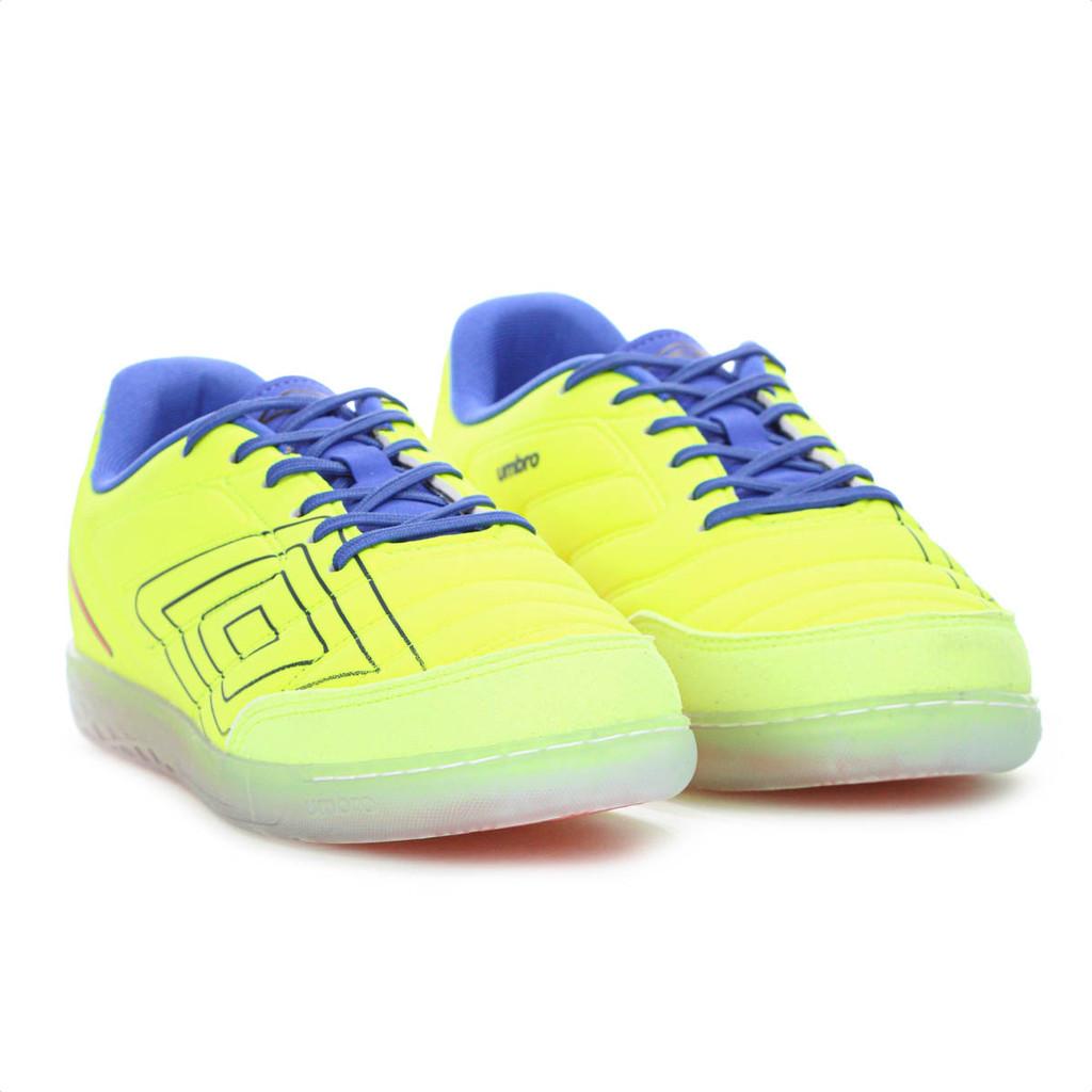 Chuteira Umbro Futsal Br Futsal Billy Verde Limão Marinho E Laranja - Masculino
