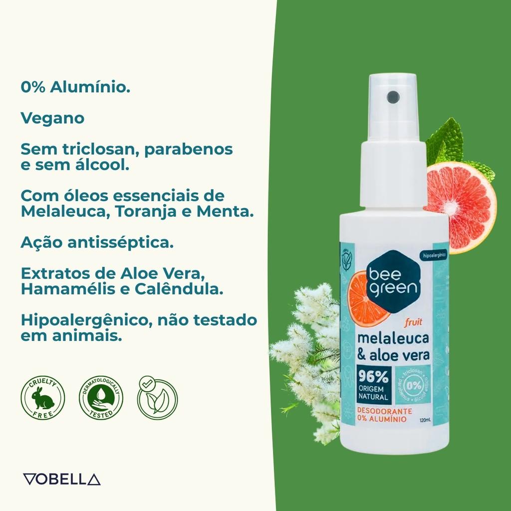 Desodorante Spray Fruit Natural Sem Alumínio Bee Green 120ml