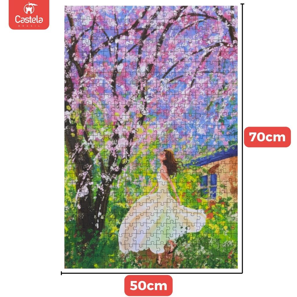 Quebra Cabeça 300 - 500 - 1000 Peças Decorativo Puzzle Premium Textura Sedosa - Castela