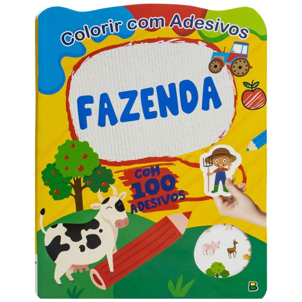 Colorir Com Adesivos Fazenda