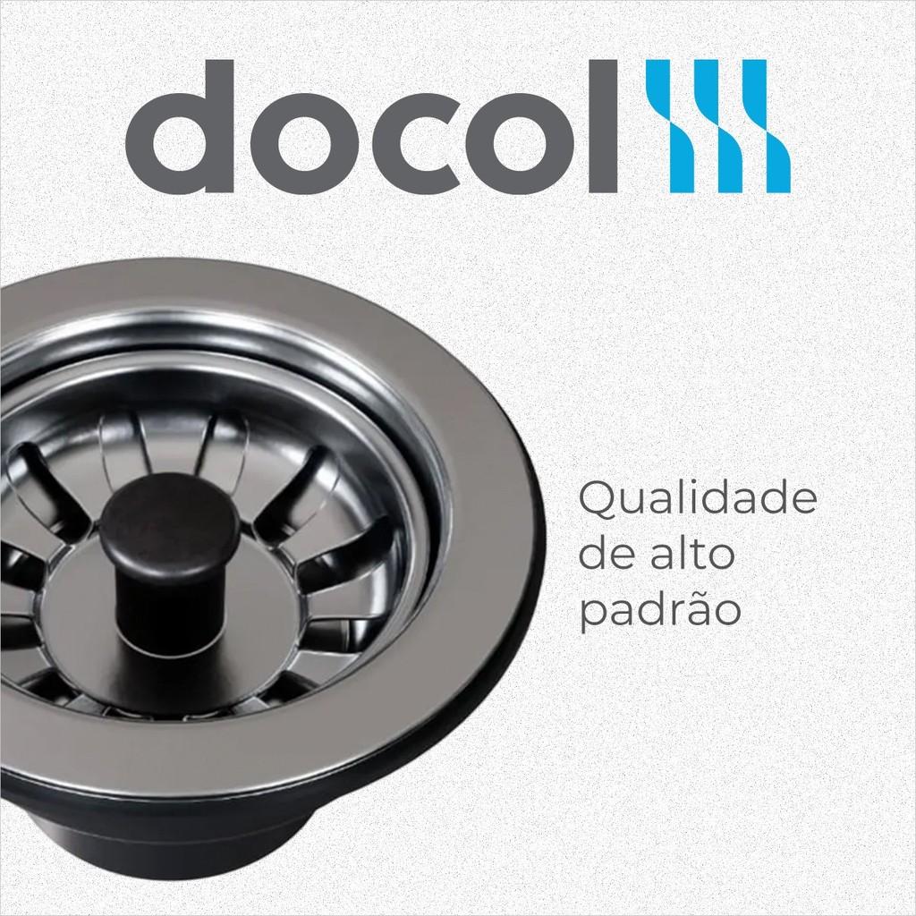 Válvula De Pia Americana Docol Cozinha Cuba 100 Aço Inox 3.1/2