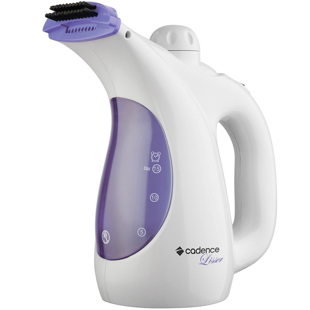 Passadeira A Vapor Steamer Cadence Lisser Branco-lilás Vap901 127V 300ml Passa Na Vertical E Higieniza
