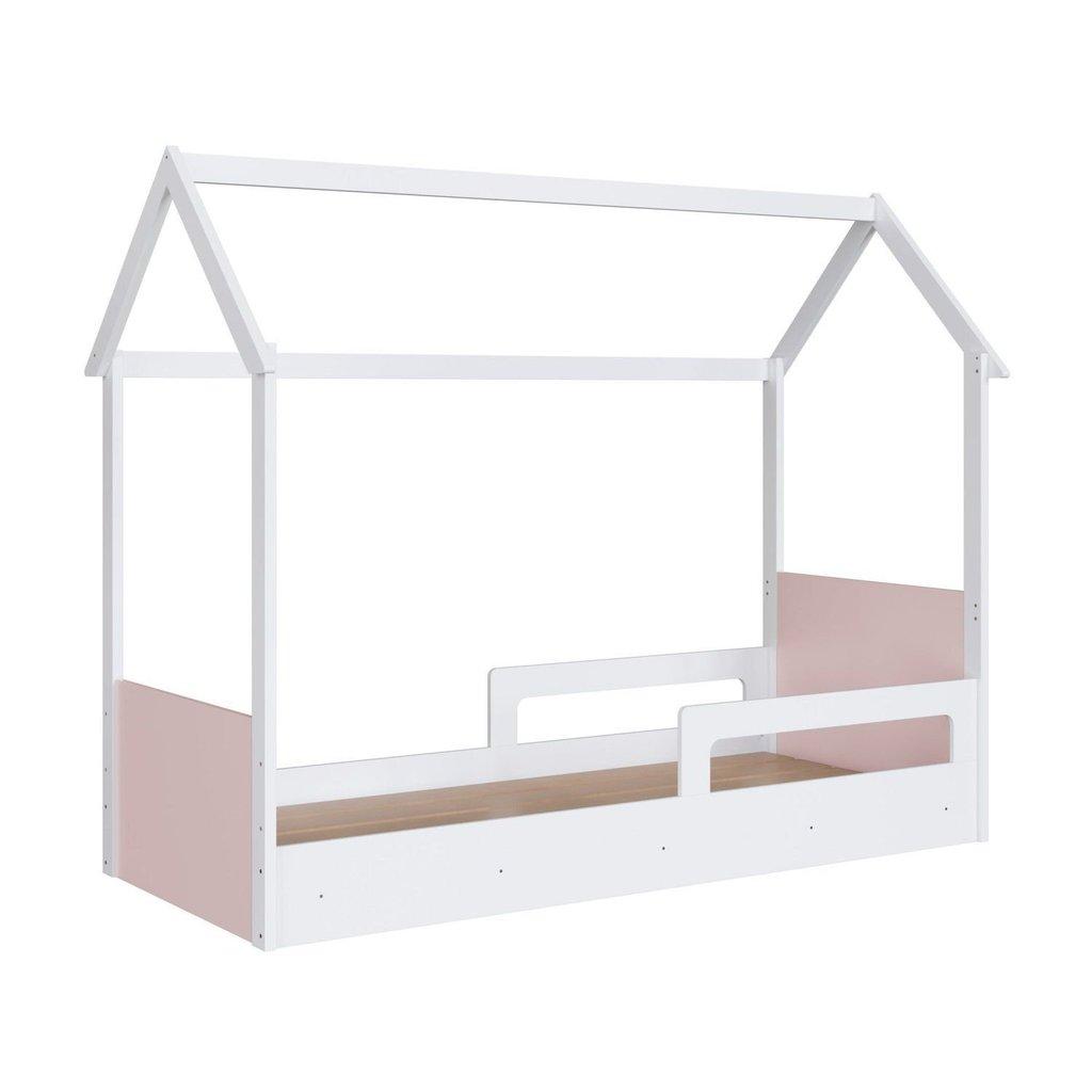 Cama Infantil Montessoriana Branco/rosa