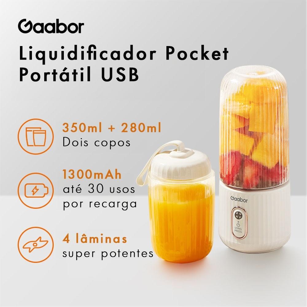 Gaabor Kit Pocket Cozinha Air Fryer Pocket + Sanduicheira Pocket + Liquidificador Pocket