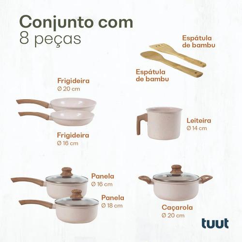 Tuut Cozinha Indução Ecoglide 8 Baunilha