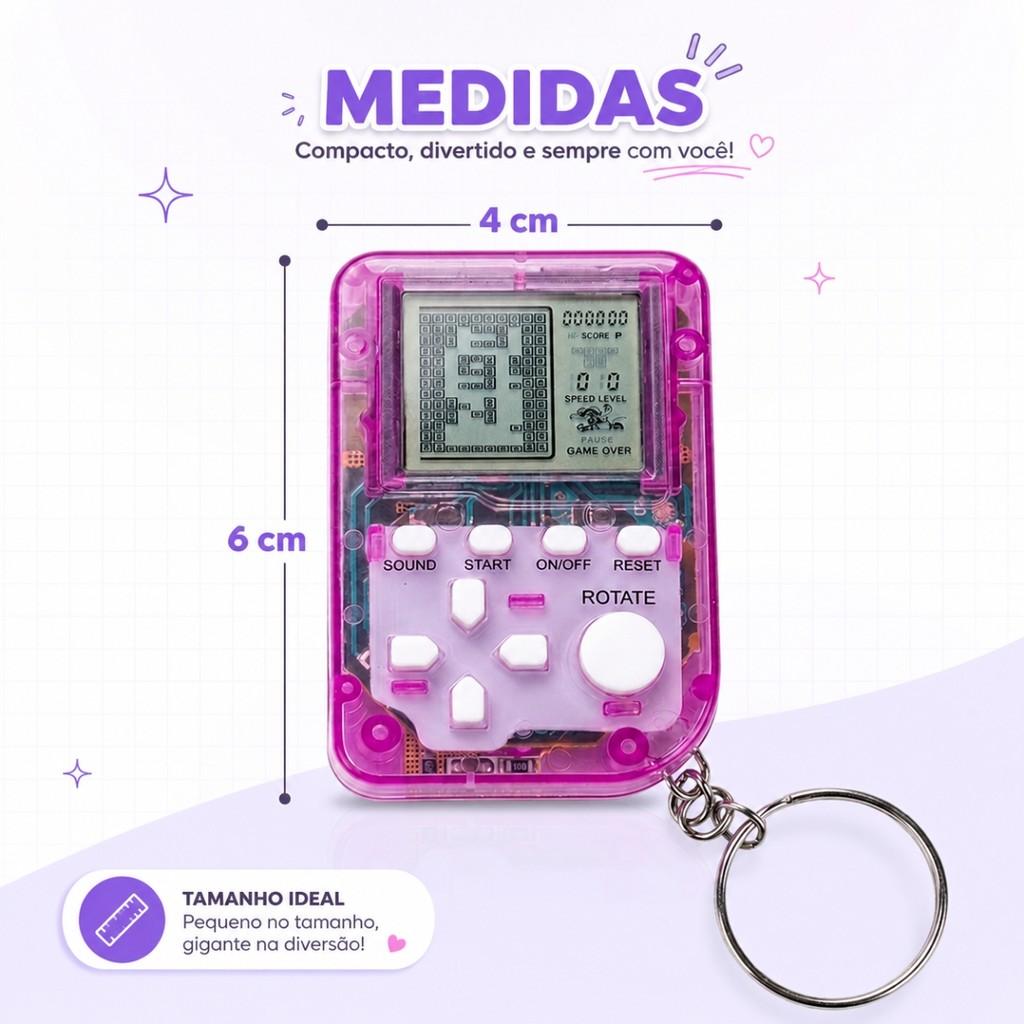 Chaveiro Portátil Mini Console Classico De Mão Para Crianças - Castela