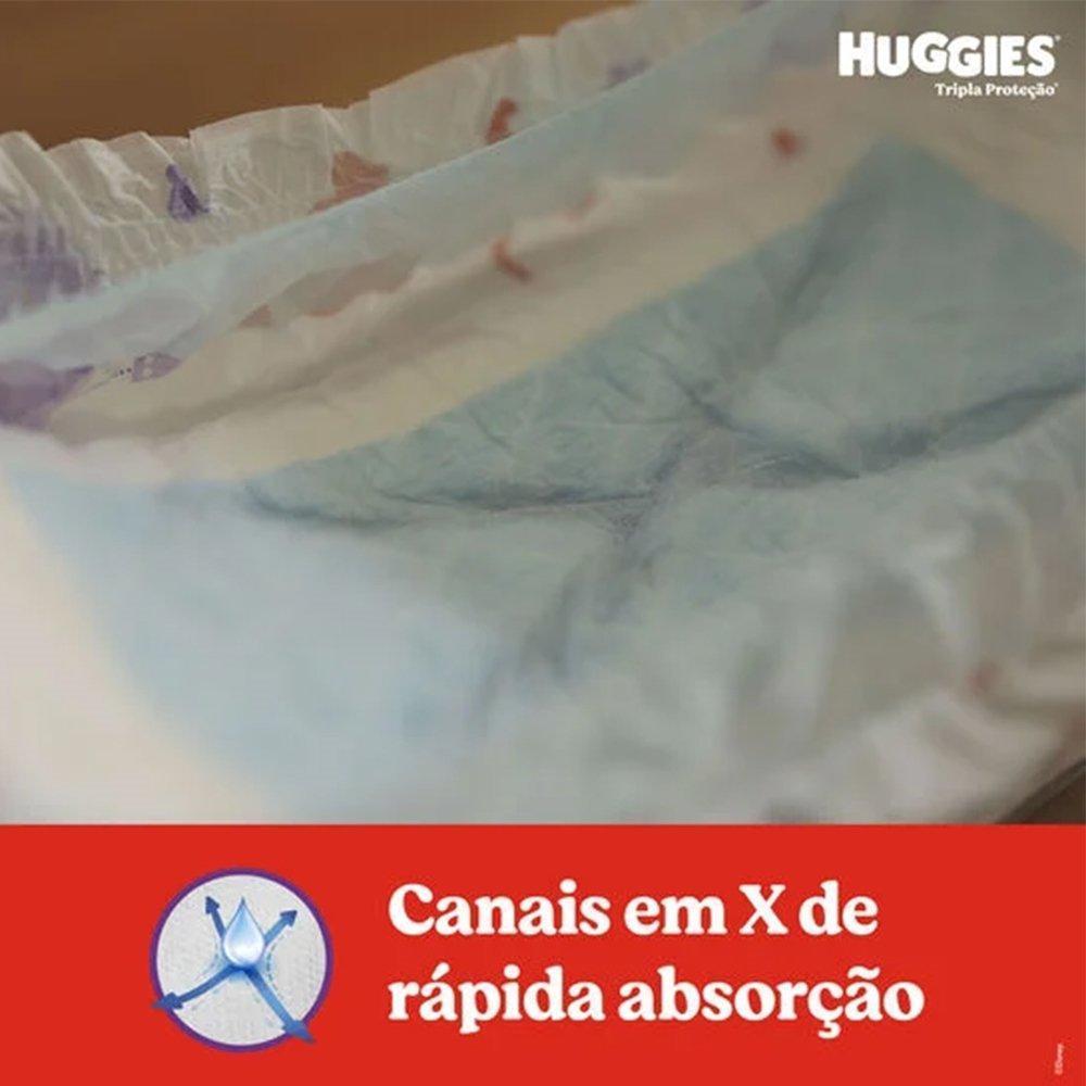 Fralda Descartável Huggies Tripla Proteção Hiper Tamanho Xxg - 3 Pacote Com 66 Fraldas - Total 198 Tiras