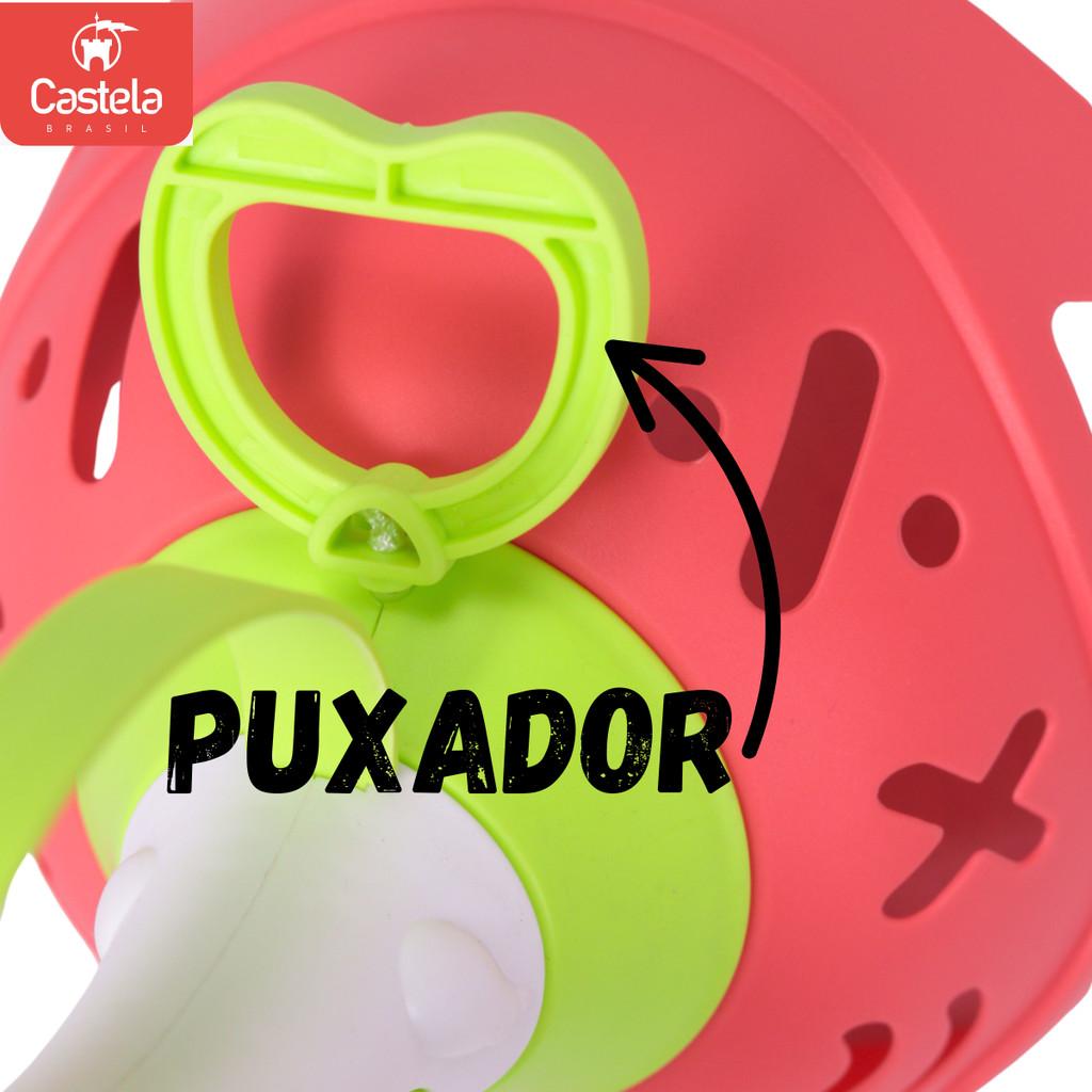 Brinquedos Lançador De Disco A Corda Vermelho - Castela