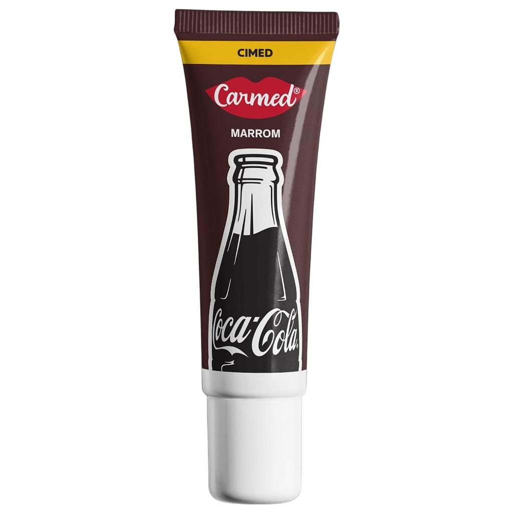 Kit 3 Und Hidratante Labial Carmed Coca-cola Marrom 10g