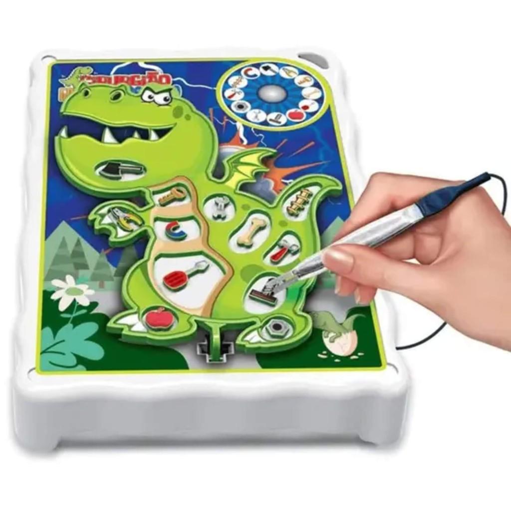 Jogo Infantil Cirurgião Game Dinossauro +4 Anos Braskit Brinquedo Infantil Educativo Coordenação