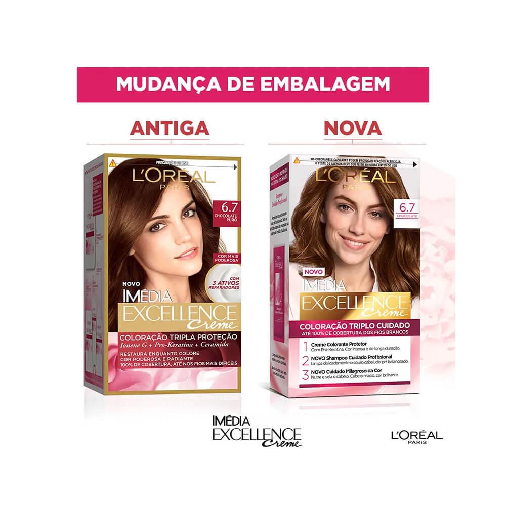 Coloração Imédia Excellence 6.7 Chocolate