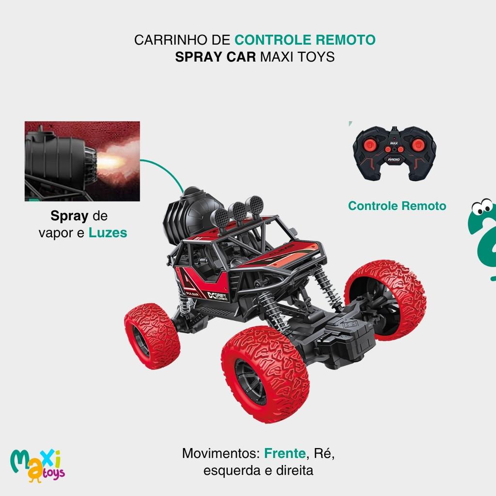 Carrinho De Controle Remoto Infantil Spraycar Verm Maxi Toys