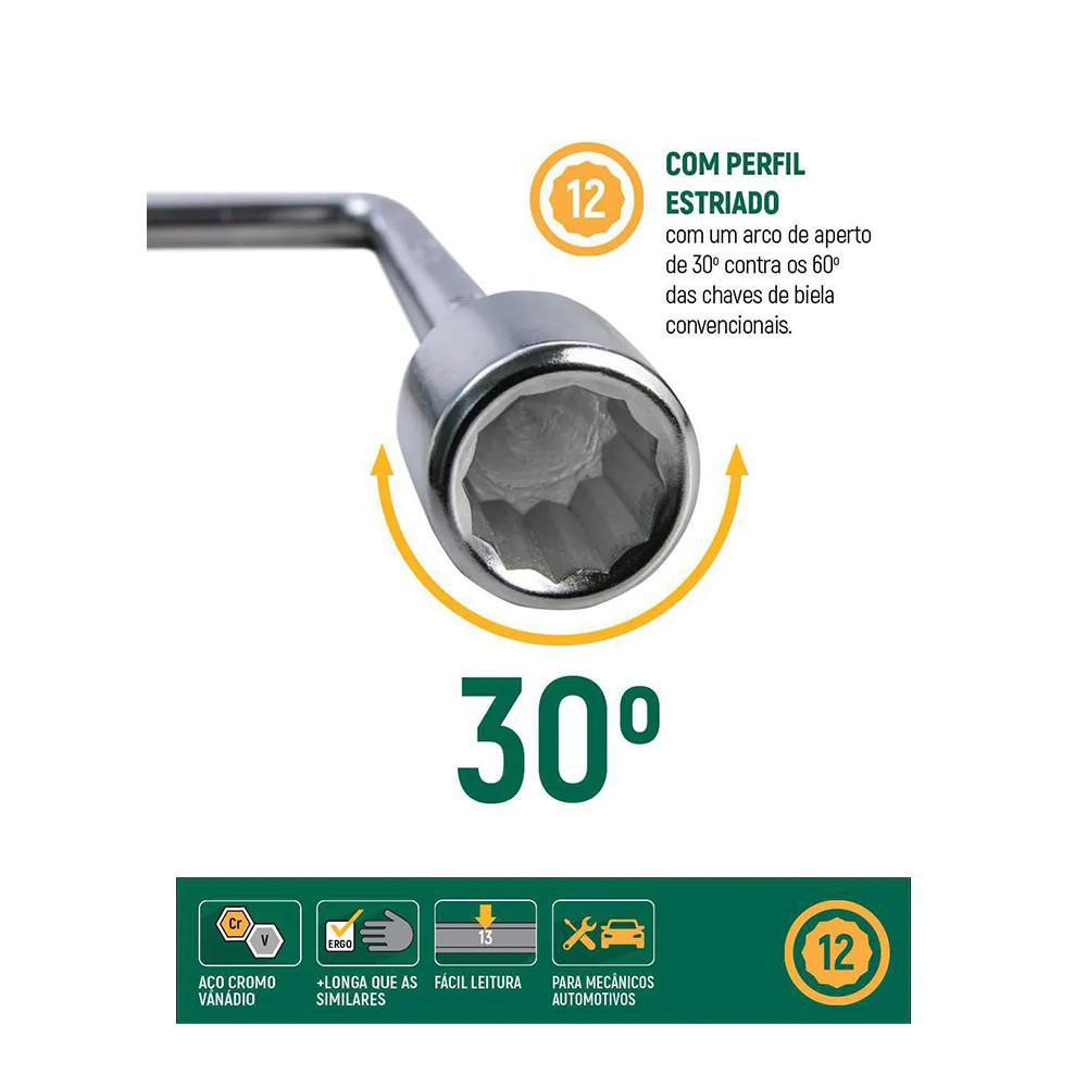 Chave Biela Estriada 11mm Sata