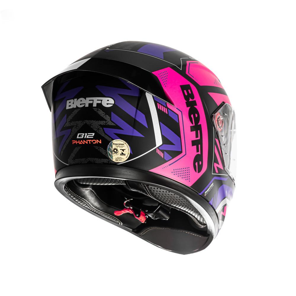 Capacete Moto Bieffe B12 Phanton Com Spoiler