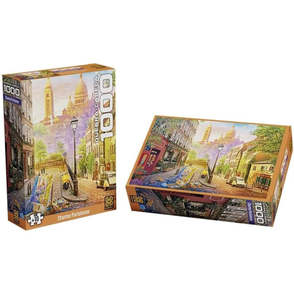 Quebra-cabeça 1000 Peças Charme Parisiense Grow