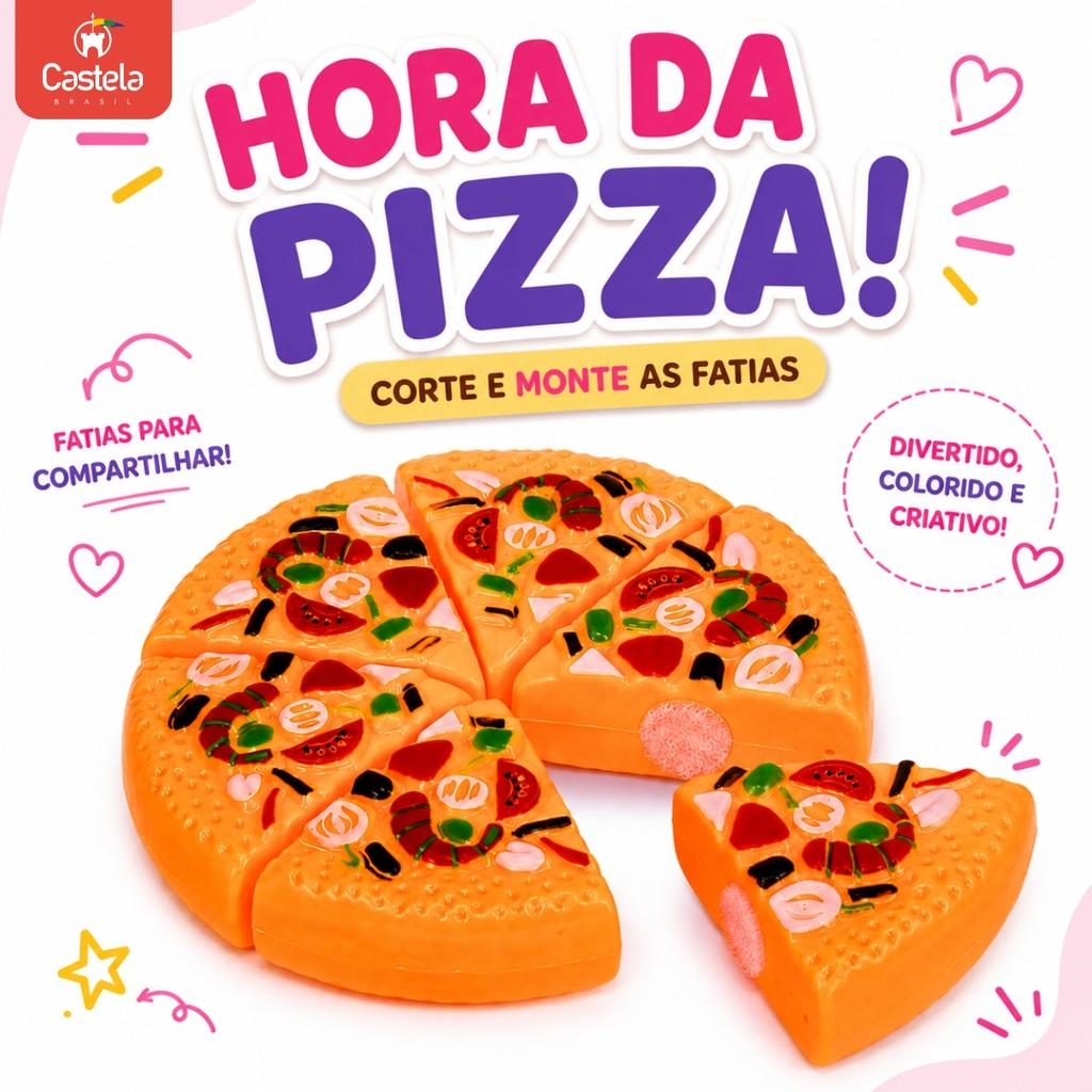 Conjunto De Comidinhas Divertido Com Doces E Pizza Variados De Brinquedo Castela