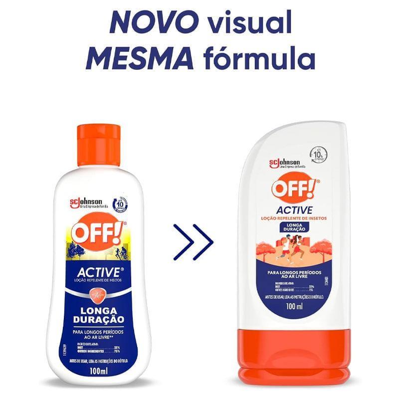 Loção Repelente Off Active Longa Duração 100ml