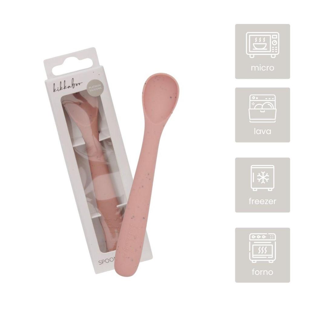 Colher De Silicone Bebê Infantil Platinum Kikkaboo