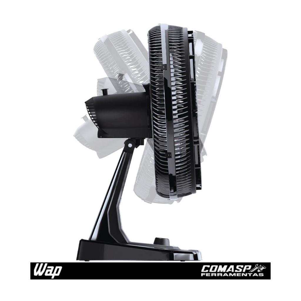 Ventilador Wap Flow Turbo 2 Em 1 Mesa E Parede 50cm 8 Pás 3 Velocidades 127v