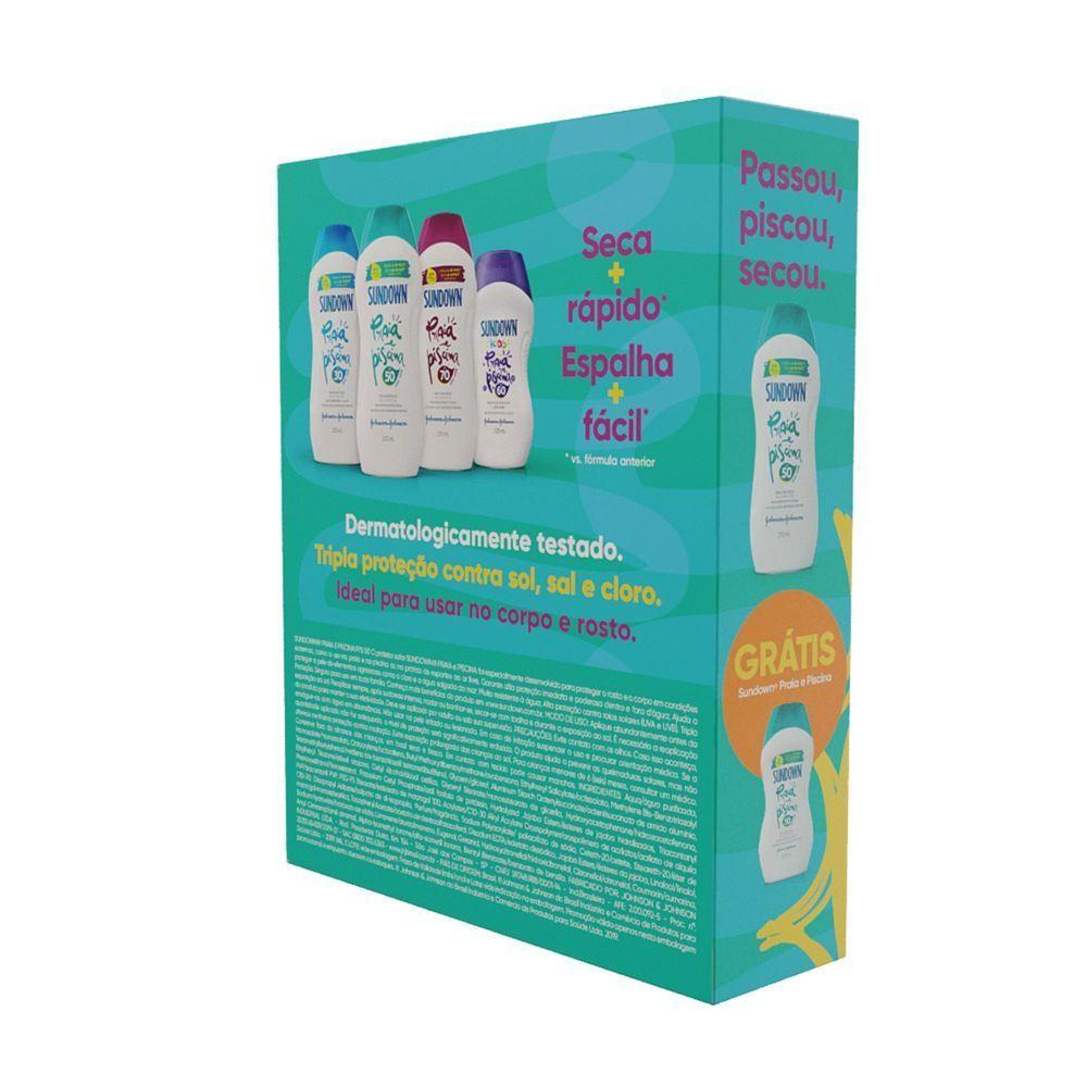 Kit Protetor Solar Sundown FPS 50 200ml + Protetor Solar 100ml