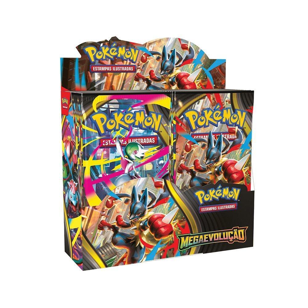 Cartas Booster Pokémon Copag Megaevolução - Display Com 36 Pacotes