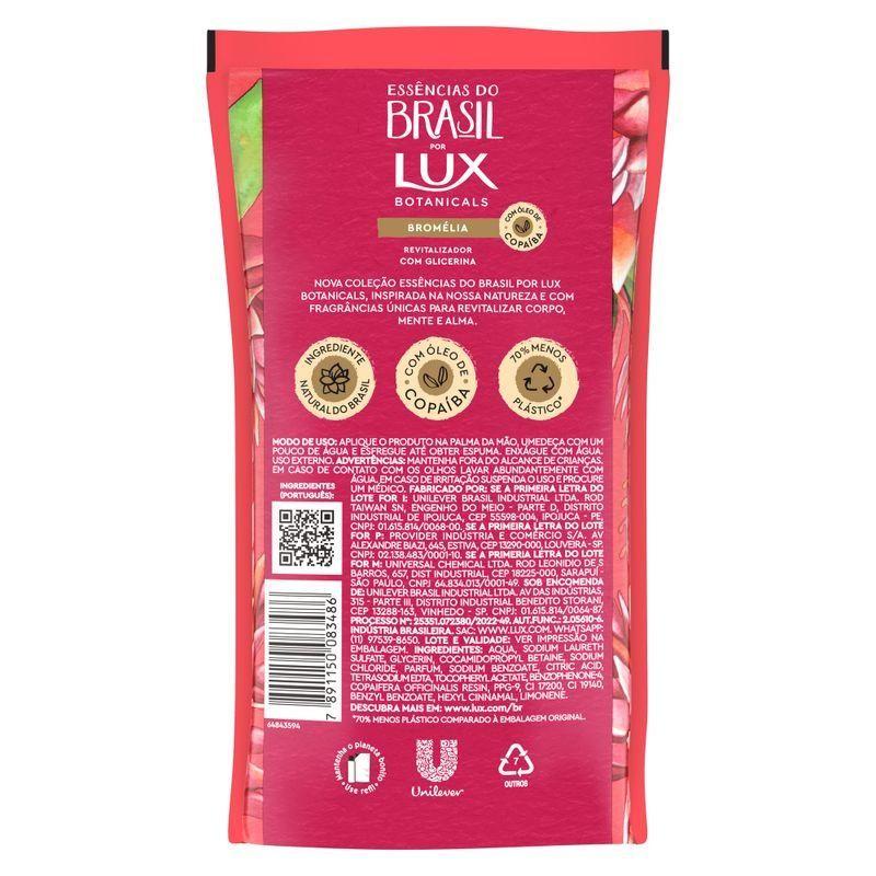 Refil Sabonete Líquido Lux Essências Do Brasil Bromélia 240ml