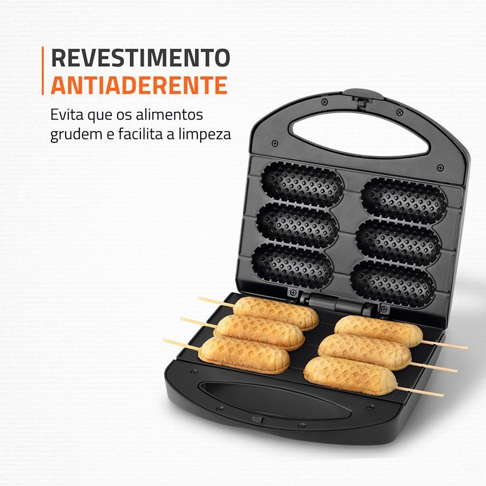 Crepeira Pratic Crepe Hot Dog Mondial Preto E Inox 850W Cp-01