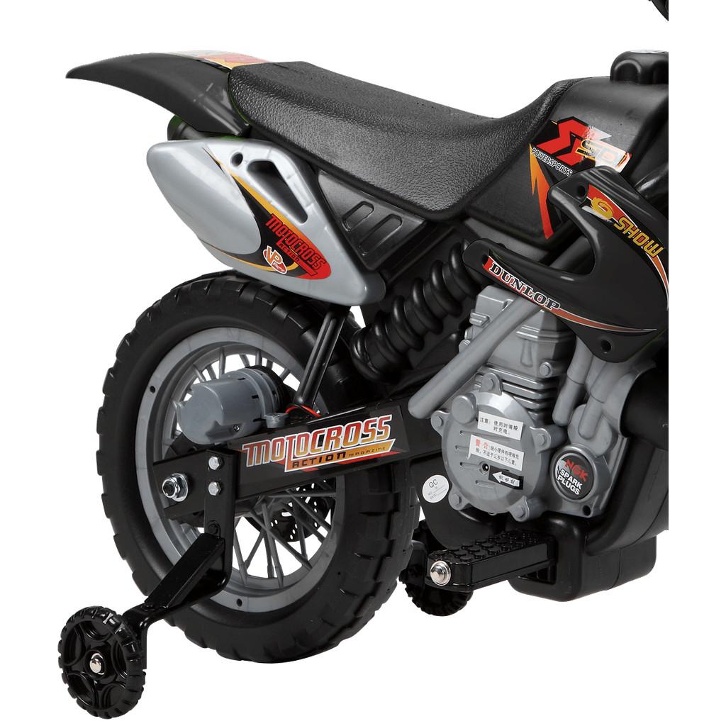 Moto Cross Trail Elétrica 6V Preta Bel