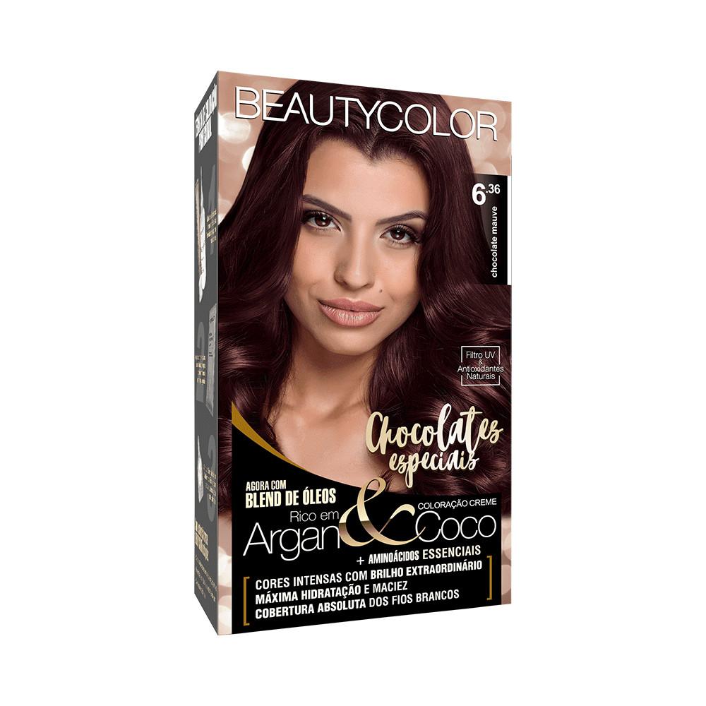 Coloração Beauty Color 6.36 Chocolate Mauve