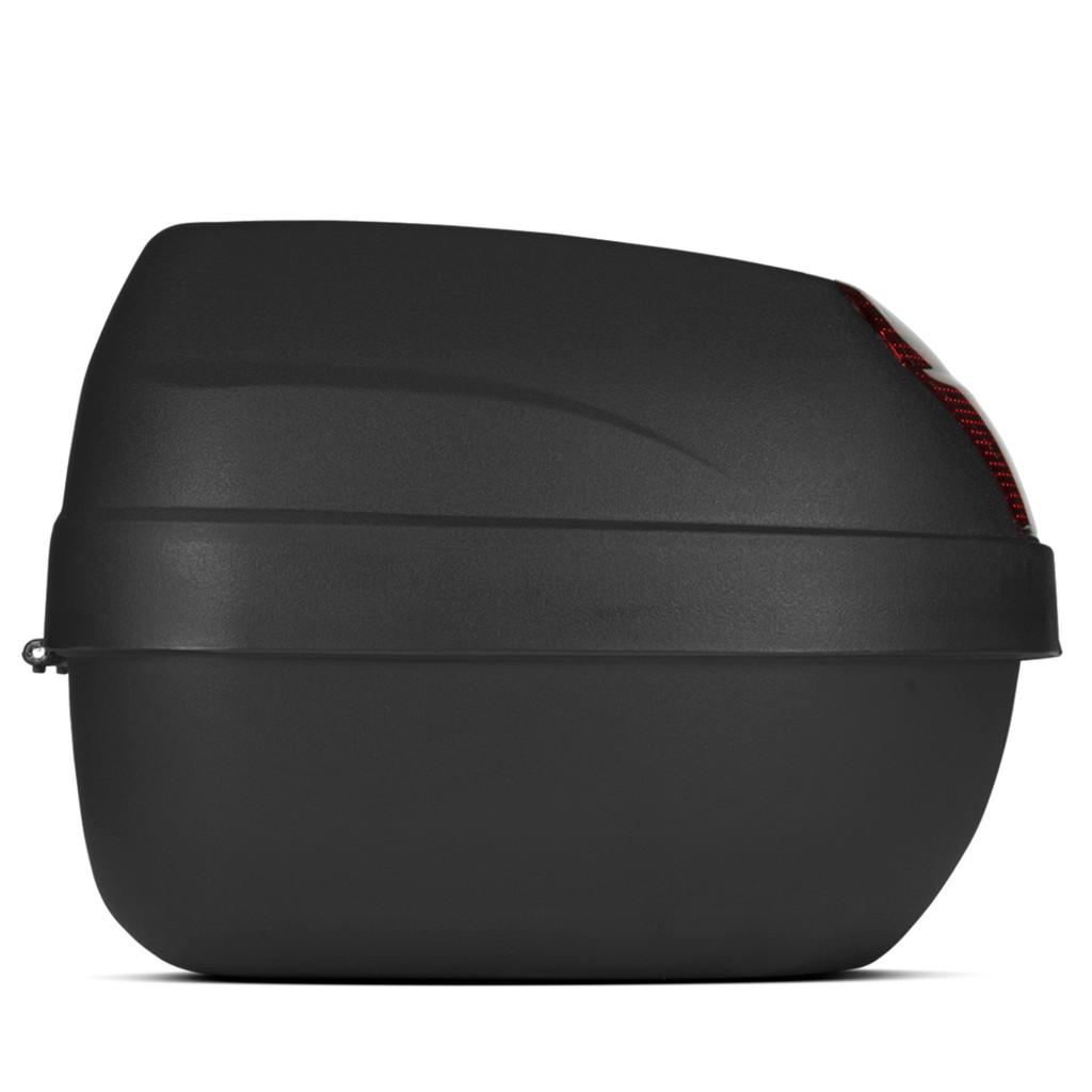 Baú Bauleto Para Motocicleta 28 Litros Modelo Smart Box Automotivo Trava De Segurança Preto Com Lente Cristal - PRO Tork