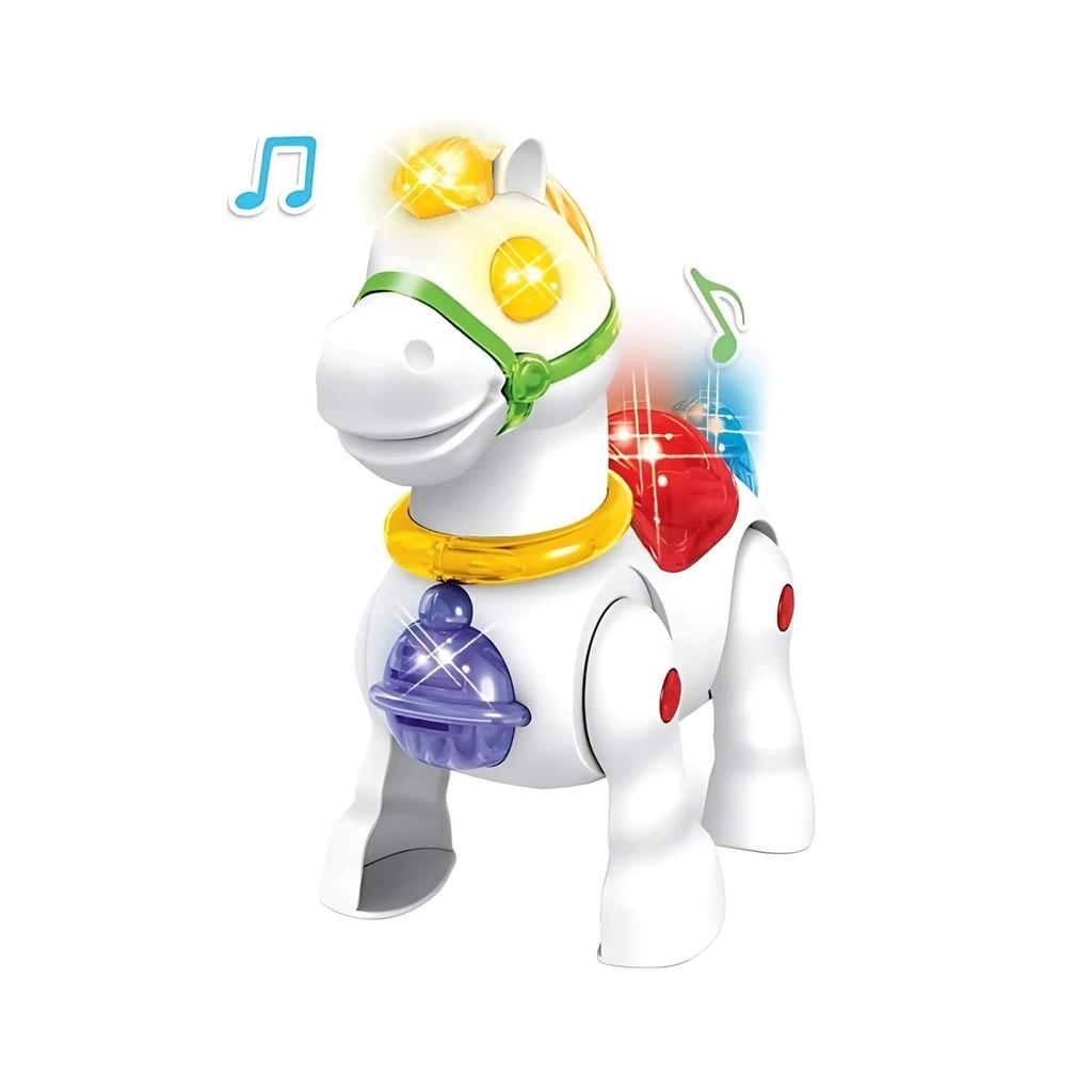 Brinquedo Infantil Cavalinho Musical Com Luz E Som Braskit