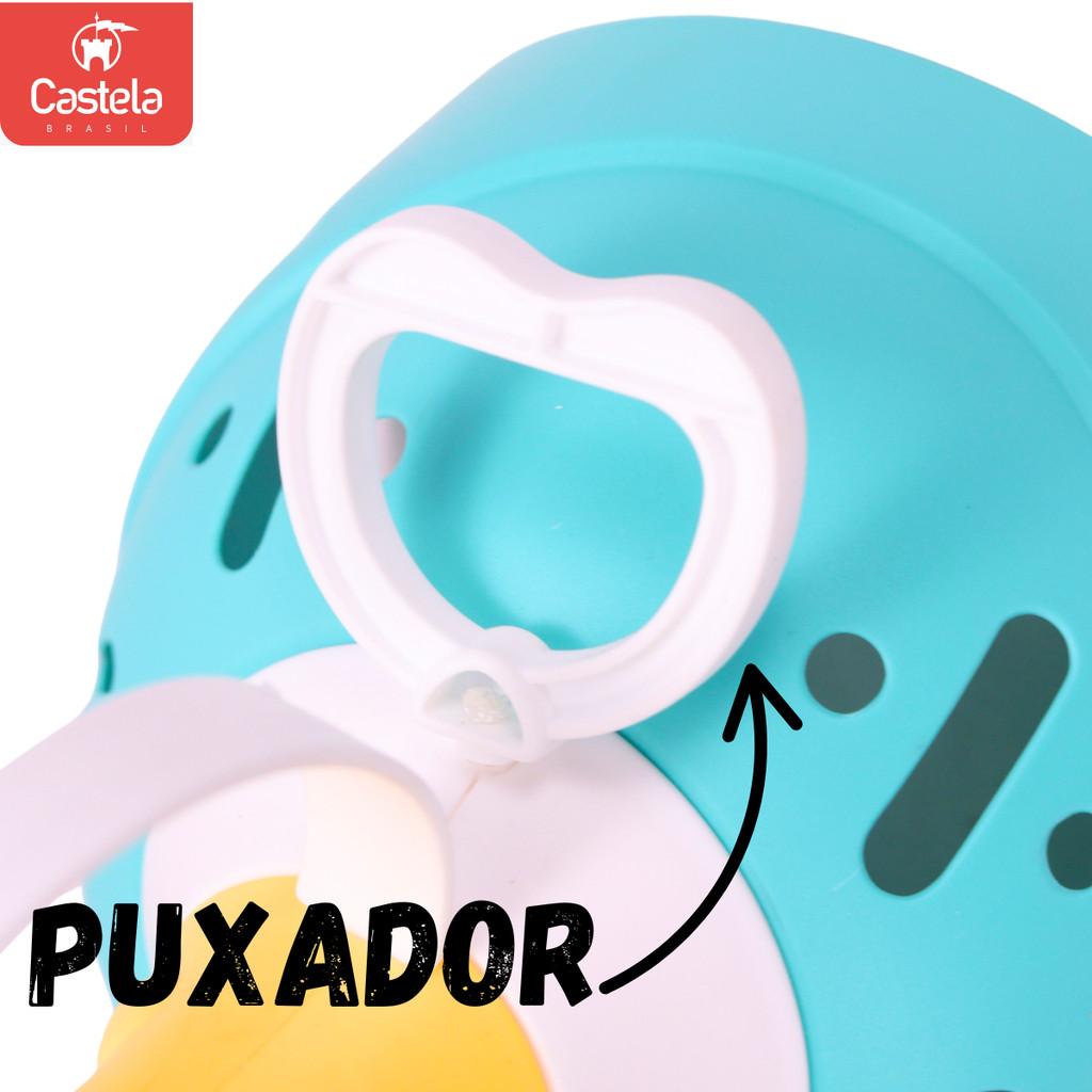 Brinquedos Lançador De Disco A Corda Verde Agua - Castela