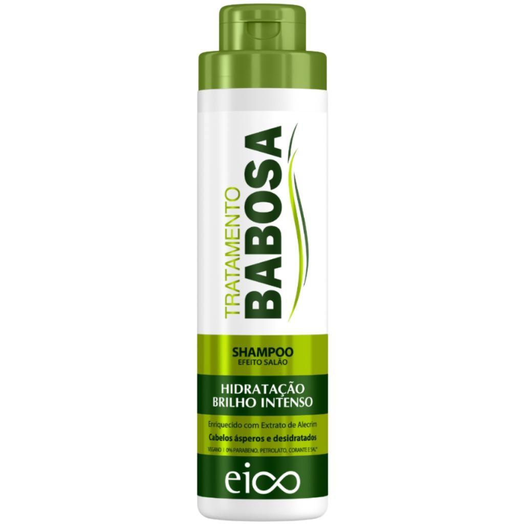 Eico Tratamento Babosa Hidratação Brilho Intenso Shampoo Sem Sal 800ml Condicionador Leave-in 450ml