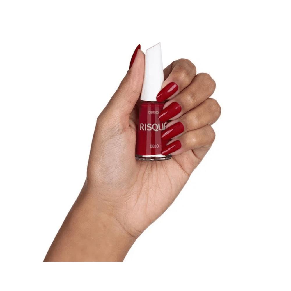 Esmalte Risqué Vermelho Cremoso Beijo