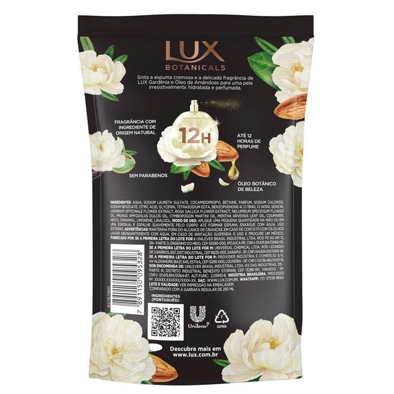 Refil Sabonete Líquido Lux Botanicals Gardênia E Óleo De Amêndoas 200ml