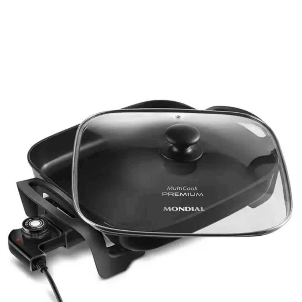 Panela Elétrica Mondial Multifuncional Quadrada Premium Multicook Tamanho Família 220V - Pe-49