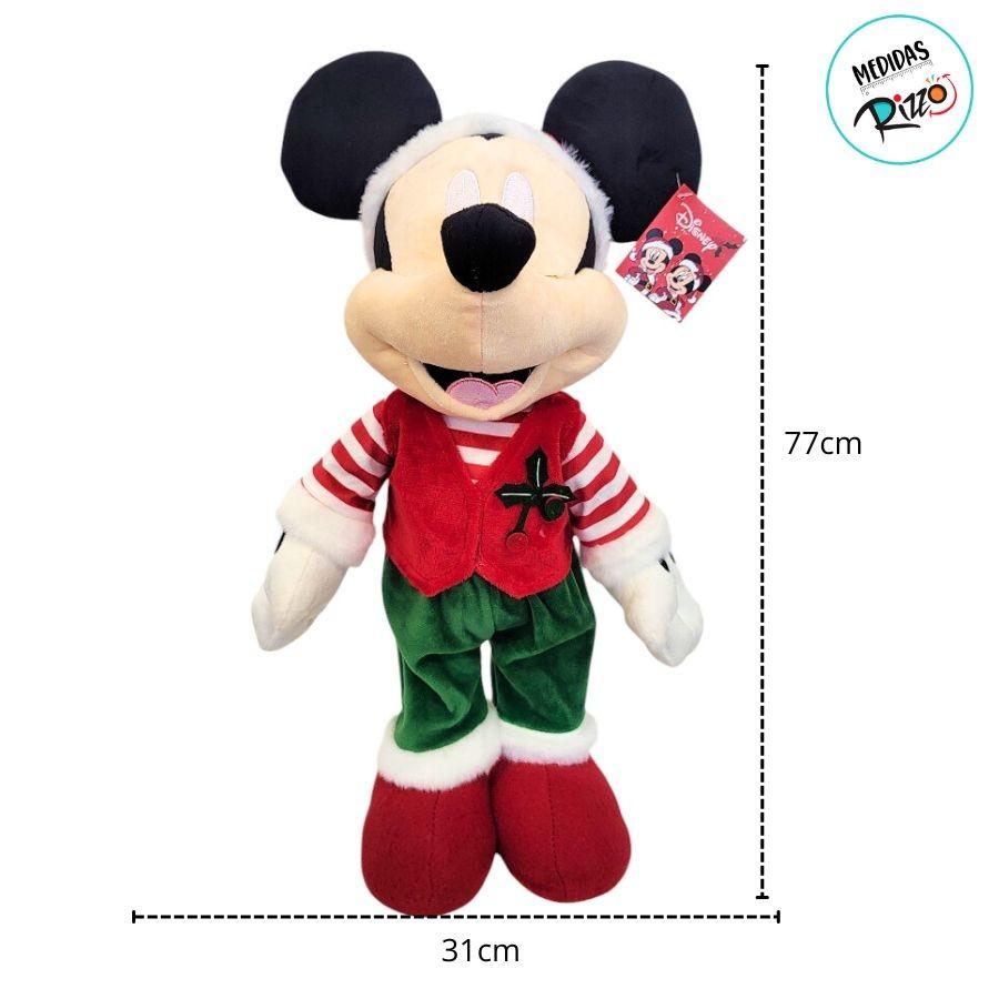 Pelúcia Decorativa De Natal - Mickey Em Pé - Verde E Vermelho - 77cm - 1 Unidade - Disney Original - Rizzo