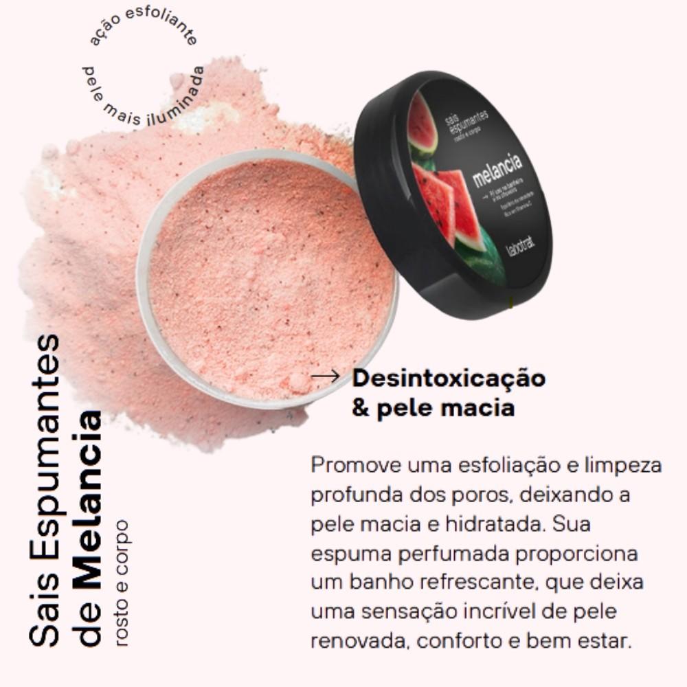Kit Cuidado Rosto E Corpo Hidrata Esfolia Melancia Labotrat