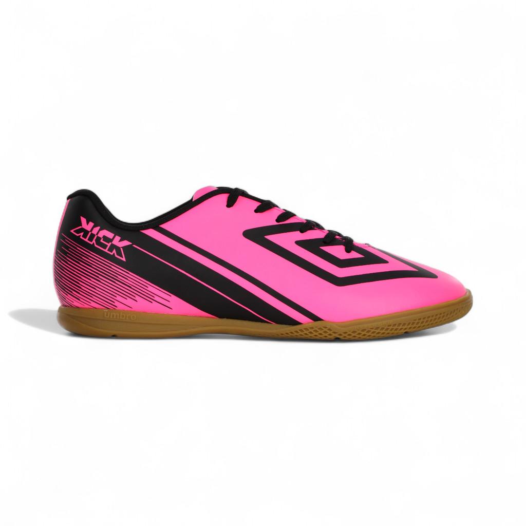 Chuteira Umbro Futsal Kick Rosa Fluor E Preto - Masculino