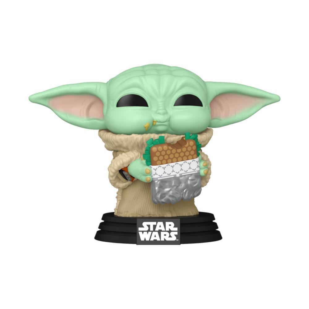Boneco Funko Pop Star Wars Mandaloriano - Grogu Com Comida