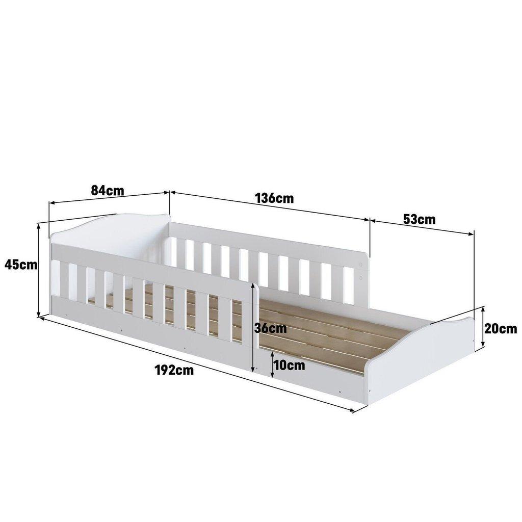 Cama De Chão Montessoriana De Solteiro Linha Encanto Branco