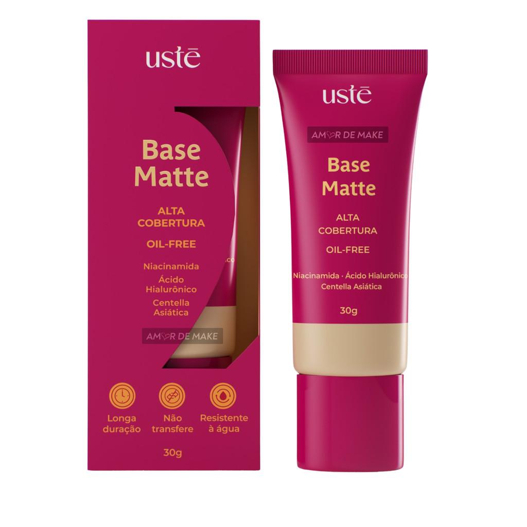 Base Matte Uste Alta Cobertura + Brinde (necessaire) Boca Rosa Payot