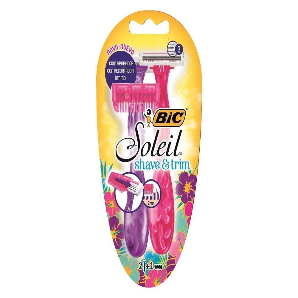 Aparelho De Depilação Bic Soleil Trimmer - Embalagem Com 2 Unidades