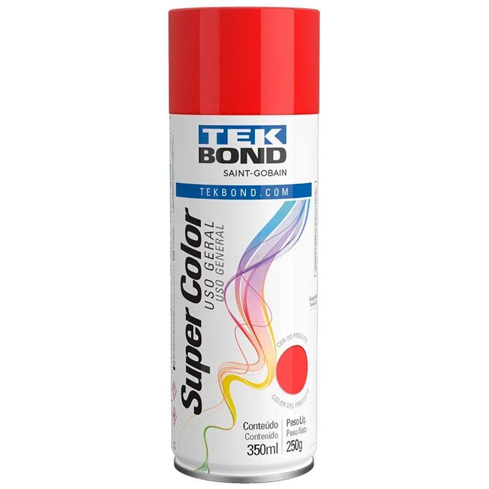 Tinta Spray Tekbond Uso Geral Vermelho 350ml