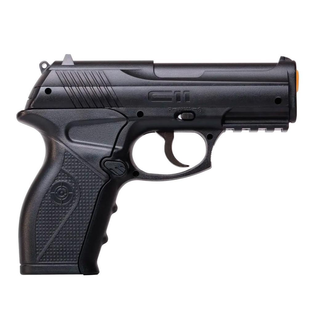 Pistola De Pressão C11 Co2 4.5mm - Crosman + Coldre + Esferas + 3 Cilindros