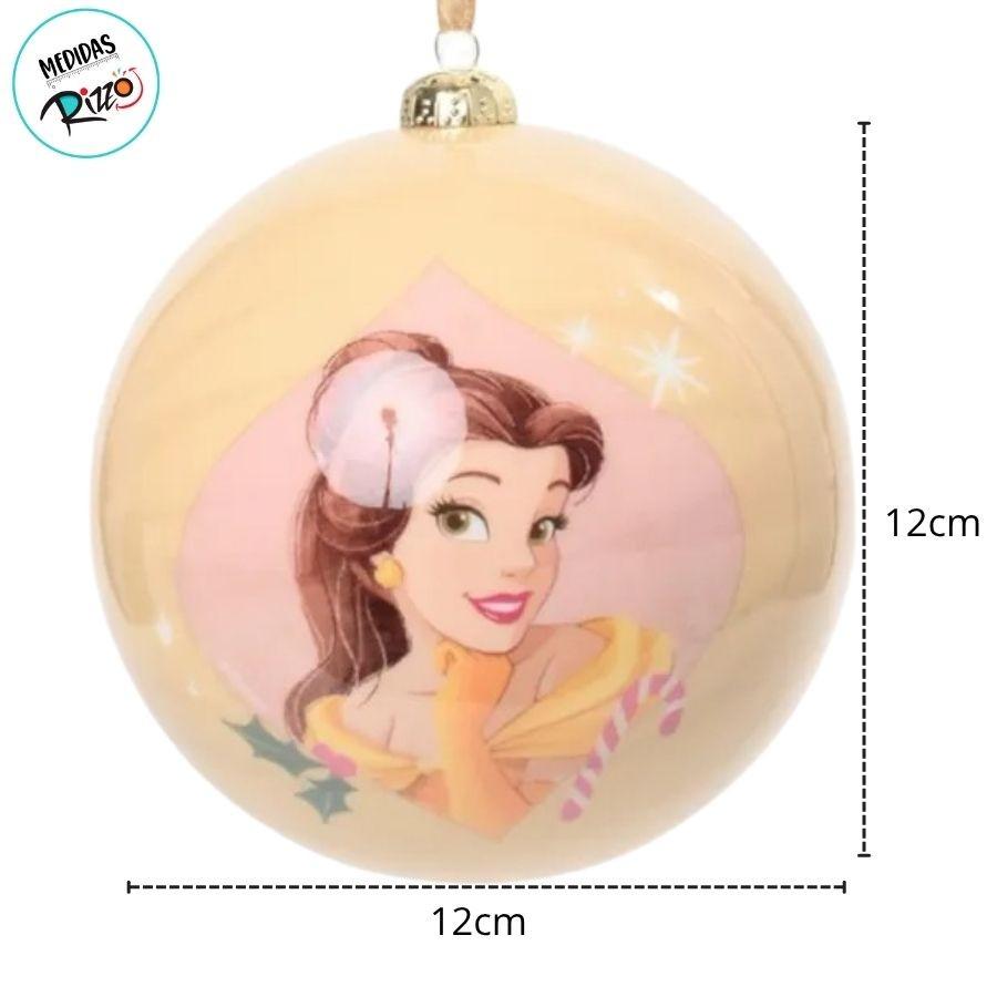 Bola De Natal - Princesas - 12cm - 2 Unidades - Disney Original - Rizzo