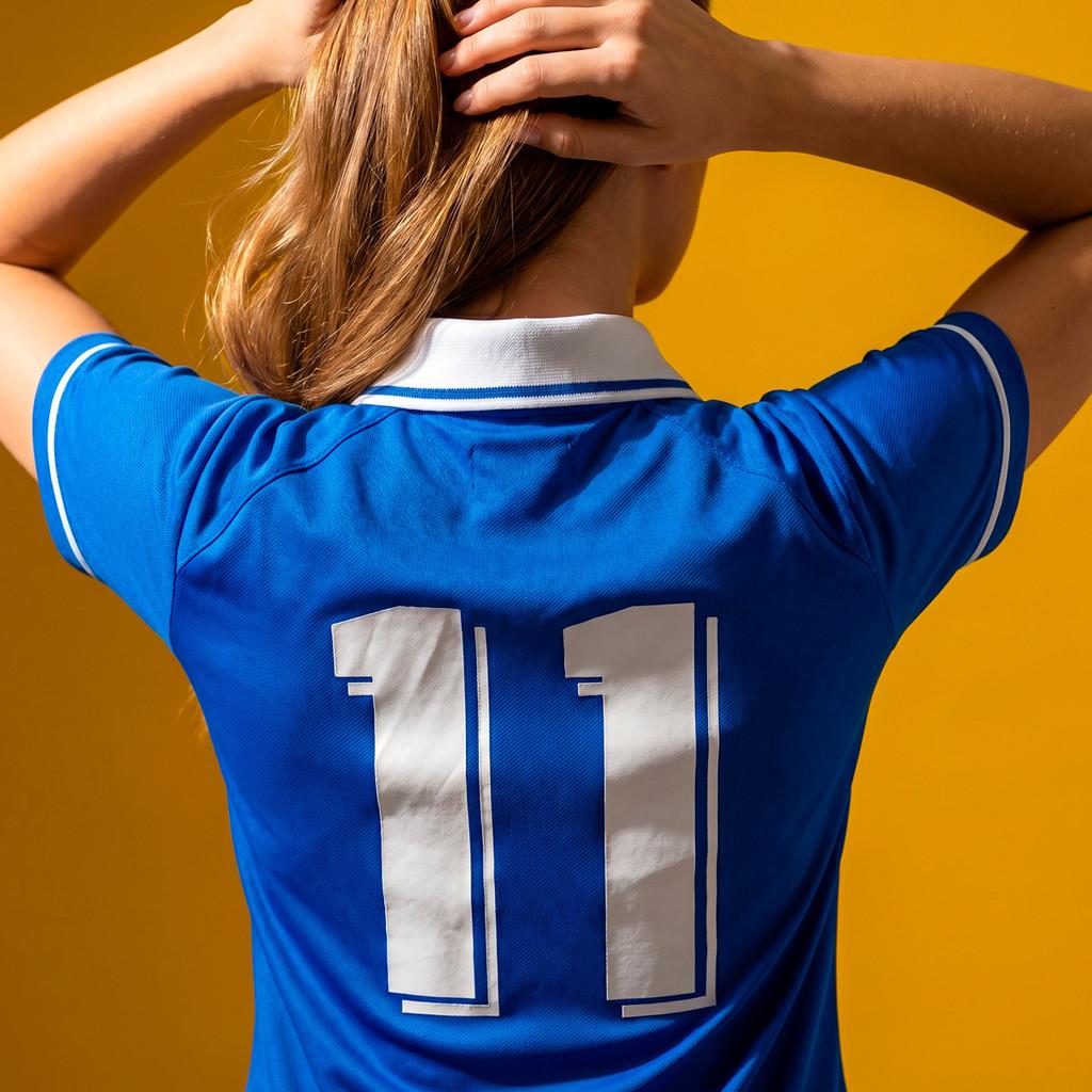 Camisa Brasil 1994 Retrô Azul Away Feminina