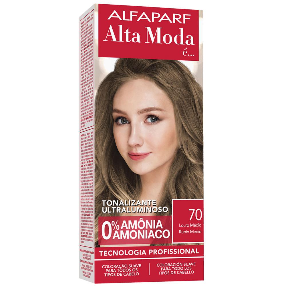 Kit Tonalizante Alfaparf Alta Moda Louro Médio 70