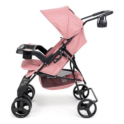 Carrinho Berço De Bebê 0 A 15kg Theros Rosa Tutti Baby