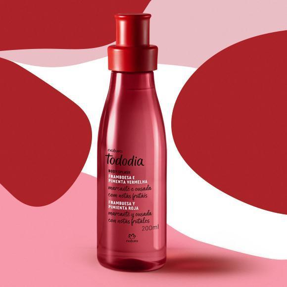 Body Splash Natura Tododia Framboesa Epimenta Vermelha 200ml
